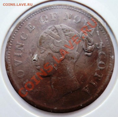 НОВАЯ ШОТЛАНДИЯ 1 ПЕННИ 1843г до 19.08 в 22.05 мск - DSC00340.JPG