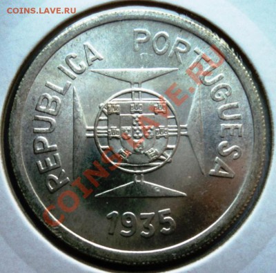 Ag ПОРТУГАЛЬСКАЯ ИНДИЯ 1 РУПИя 1935г анц до 19.08 в 22.05мс - DSC00218.JPG