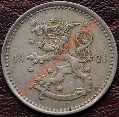 ФИНЛЯНДИЯ - 1 марка 1921 - до 23 августа - 669