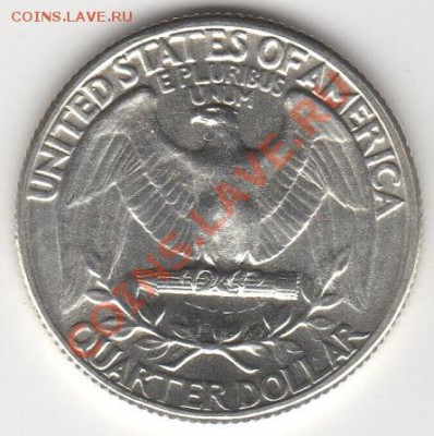 США, 25 центов, Дж.Вашингтон 1954 UNC, до 23.08.13г 22-00мск - ваш54_02