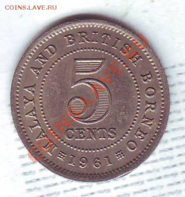 Малайя и Брит.Борнео.5 Центов.1961. до 25 Августа - 19610036.JPG