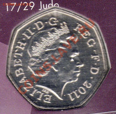Великобритания 50 пенсов 2011 Плавание до 26.08-22ч (6533) - img257