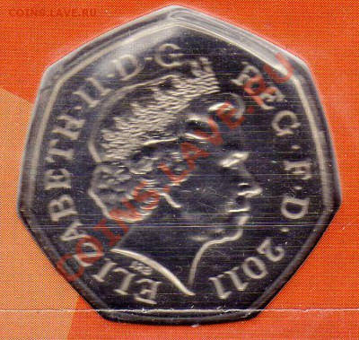 Великобритания 50 пенсов 2011 Стрельба из лука 26.08-22-6533 - img258