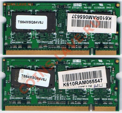 ОЗУ (Transcend) для ноутбука до 27.08.2013 г. 16:30 МСК - Transcend-TS64MSQ64V6J-Revers