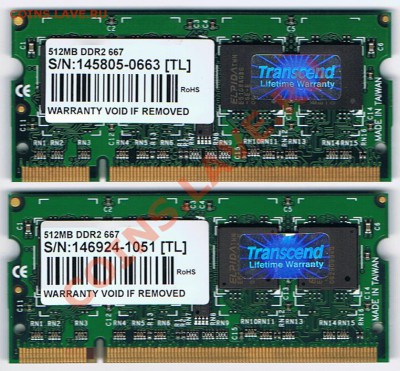 ОЗУ (Transcend) для ноутбука до 27.08.2013 г. 16:30 МСК - Transcend-TS64MSQ64V6J-Avers