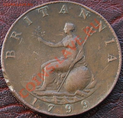 2 пенни 1799 - Георг III - до 26 августа - 001