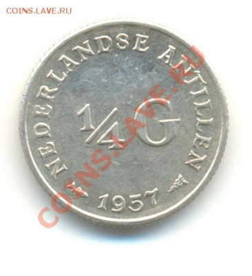 4 гульдена. 1957. UNC. до 23.08 22.00 - 15