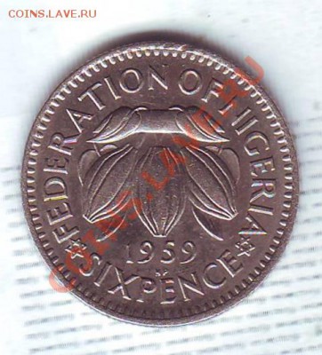 Брит.Нигерия.6 Пенсов. 1959. до 26 Августа - 19590050.JPG