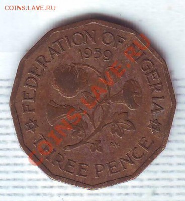 Брит.Нигерия.3 Пенса.1959. до 27 Августа - 19500093.JPG