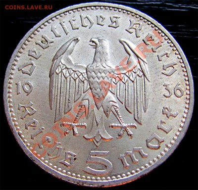 Y59 Ag 5 рейхсмарок 1936A Гинденбург до 28.08 в 22°° - Y59 5 RM 1936_2