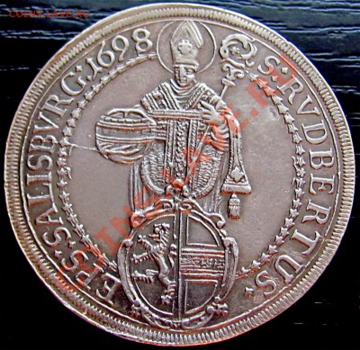 Y60 Ag Зальцбург талер 1698 Иоганн Эрнст до 28.08 в 22°° - Taler 1698 Johann Ernst Graf von Thun und Hohenstein_1