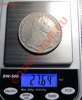 Y61 Ag Зальцбург талер 1801 граф Иероним Колоредо 29.08 22°° - Y61 Taler 1801 - Hieronymus Graf Colloredo_3