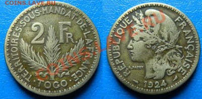 Того 2 франка 1924 оценка - Того Французский 2 франка 1924.JPG