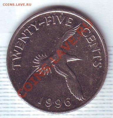 Бермуды.25 Центов.1996.Птица. до 29 августа - 19960042.JPG