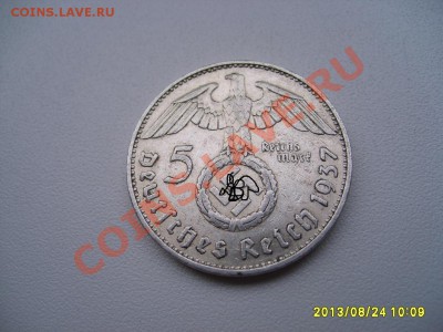ГЕРМАНИЯ,5 РЕЙХСМАРОК 1937 F(Гинденбург,свастика,Ag)!до26.08 - S6000091.JPG