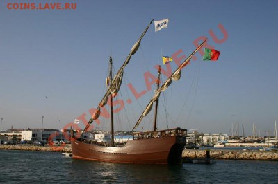 Монеты с Корабликами - Lagos_-_Caravela_Boa_Esperança.JPG