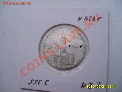 ГЕРМАНИЯ,2 РЕЙХСМАРКИ 1934А(Кирха,подпись,Ag )!до27.08.2013 - S6000040.JPG