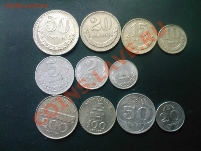 МОНГОЛИЯ подборка 11 МОНЕТ 1980-94 до 27.08 - 25082013(005)