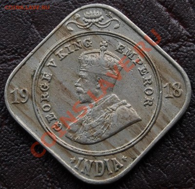 БРИТАНСКАЯ ИНДИЯ - 2 анна 1918 - Георг V - до 31 августа - 364
