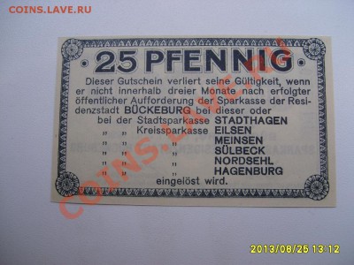 BUCKEBURG,25 ПФЕННИГОВ 1920г!!до28.08.2013 - S6000133.JPG
