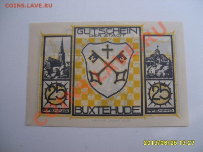 BUXTEHUDE,25 ПФЕННИГОВ,(нотгельд)!!до 28.08.2013 - S6000171.JPG