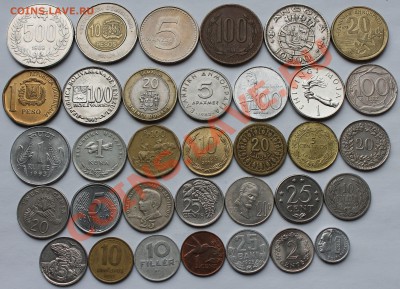 Набор иностранных монет. 34 шт. - 1