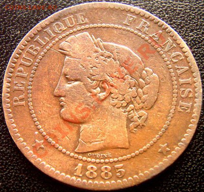 Франция. 3-я Республика_10 сантимов 1885. До 26.08_22.16мск - 6232
