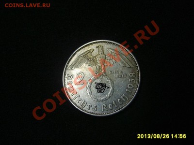 ГЕРМАНИЯ,2 РЕЙХСМАРКИ 1938 Е (Гиндебург,Ag )!до28.08.2013 - S6000229.JPG