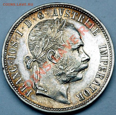 Серебряный австрийский флорин 1889; до 26.08_22.18мск - 6260