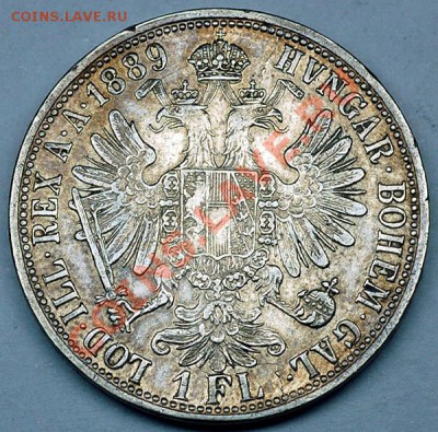 Серебряный австрийский флорин 1889; до 26.08_22.18мск - 6261