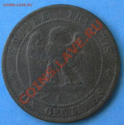 Dix centimes Napoleon III 1854 - DSCN4159