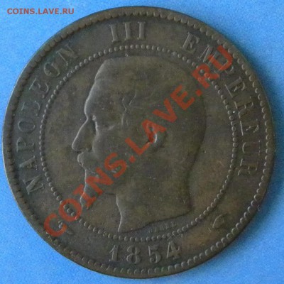 Dix centimes Napoleon III 1854 - DSCN4153