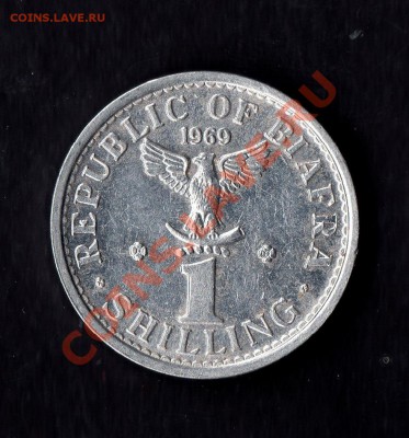 монеты биафры - biafra-nigeria-aluminum-one-shilling-1969-gvf-wo127-3284-p