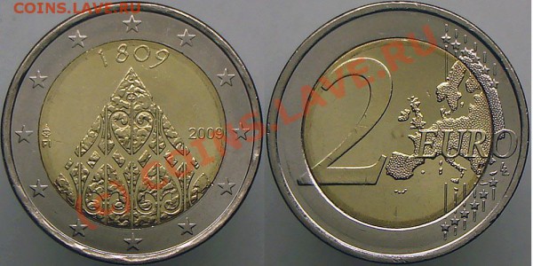 Финляндия 2 евро 2009 -Автономия- до 10-01-2010 23:59 - Финляндия 2 евро 2009 Автономия