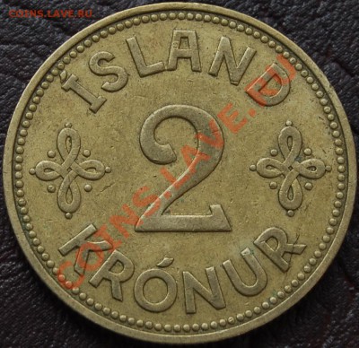ИСЛАНДИЯ - 2 кроны 1940 - до 2 сентября - 575