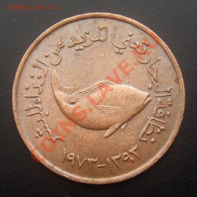 ОАЭ 5 филсов (1973) ФАО, рыбка-доктор до 02.09 (22.00) - ОАЭ 5 филсов (1973) ФАО, рыбка А