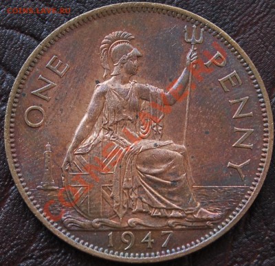 ВЕЛИКОБРИТАНИЯ - 1 пенни 1947 - Георг VI - до 4 сентября - 473