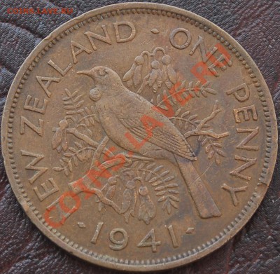 НОВАЯ ЗЕЛАНДИЯ - 1 пенни 1941 - Георг VI - до 4 сентября - 456