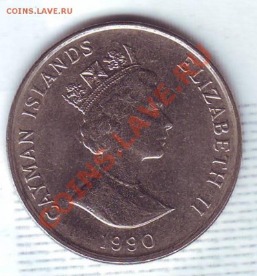 Кайманы.25 Центов.1990.Парусник.до 4 Сентября - 19900089.JPG
