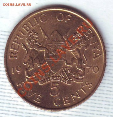 Кения.5 центов.1970. до 3 Сентября - 19700050.JPG