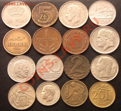 34 разные монеты (см. фото и описание). До 31.08_22.00мск - 6287