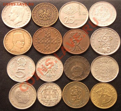 34 разные монеты (см. фото и описание). До 31.08_22.00мск - 6288