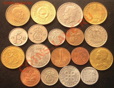 34 разные монеты (см. фото и описание). До 31.08_22.00мск - 6290