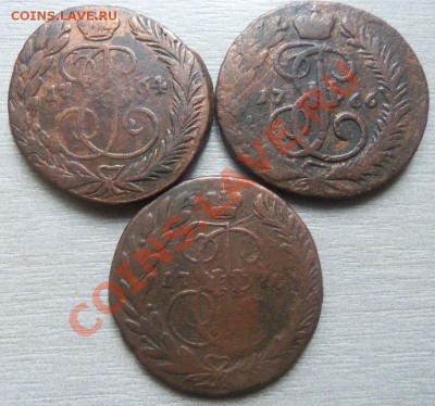 2 копейки 1764,1766,1770 гг. 02-09-2013 г. - Изображение 6257