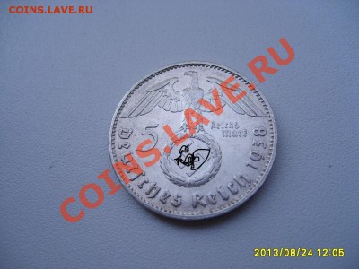 ГЕРМАНИЯ,5 РЕЙХСМАРОК 1938 J(Гинденбург,свастика,Ag)!до03.09 - S6000101.JPG