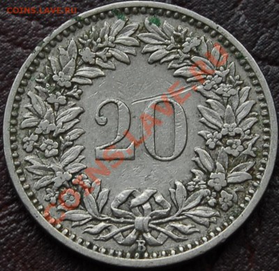 ШВЕЙЦАРИЯ - 20 раппен 1911 - до 6 сентября - 710