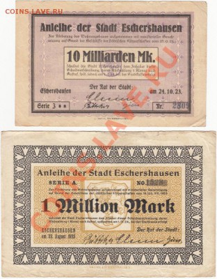 Гроссгельды Германии 1922-23гг. Пополняемая тема!! - 10-1  вд.зн.1м