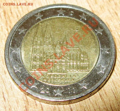 Германия 2011, 	2 евро "Кёльнский собор"двор D 2.09.13 22.00 - Изображение 01466666666666666666666666666