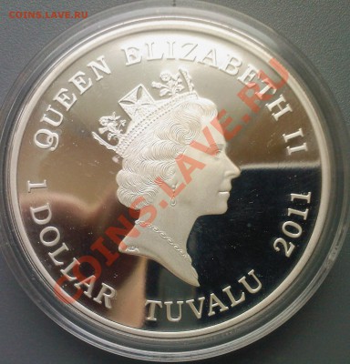 1 доллар ТУВАЛУ 2011 ЛАБРАДОР!!! унция Ag-999 до 02.09 - 01092013(002)