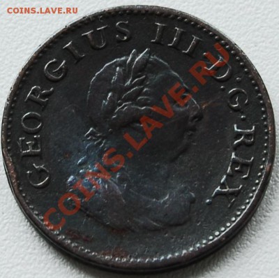 БРИТАНСКАЯ ИРЛАНДИЯ- Фартинг 1806 - Георг III -до 7 сентября - 194